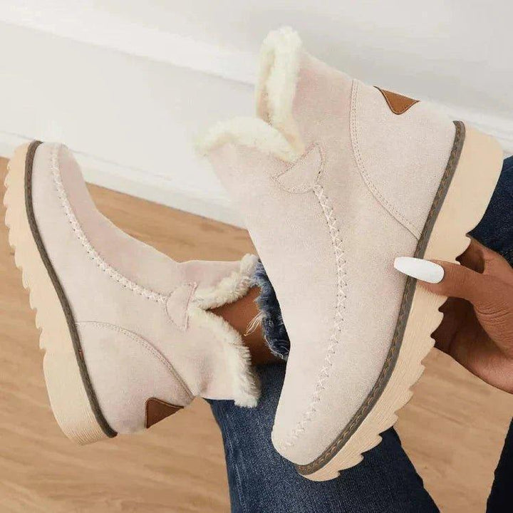 Women's Winter Boots Slip-On Lined Casual