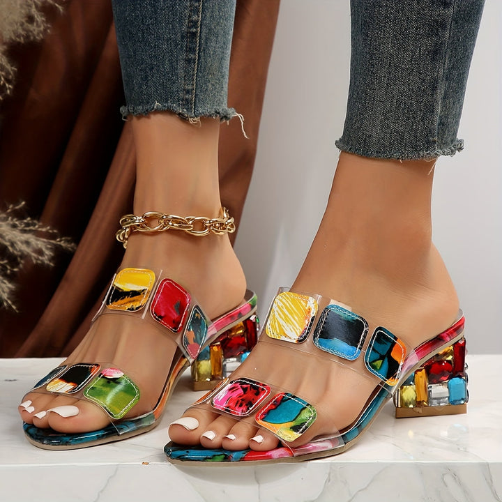 Gianna – Bold Accent Heel Sandals