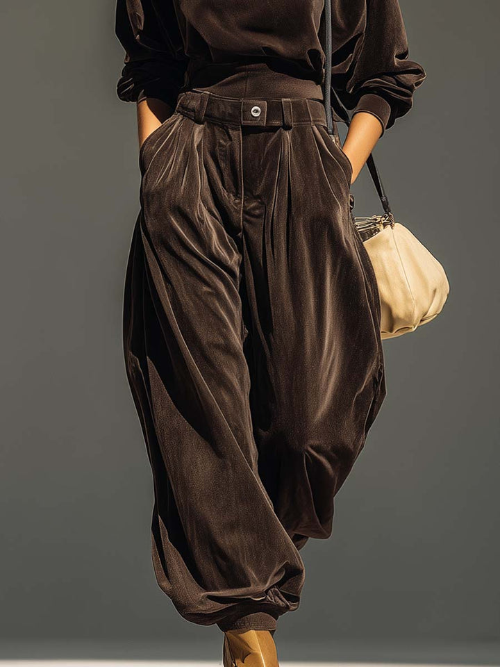 Vivienne Velvet Hoodie and Trousers Set