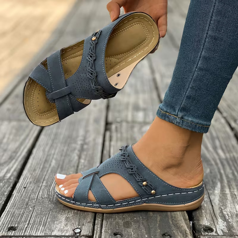 Nancy | Orthopedic Comfort Slide Sandals