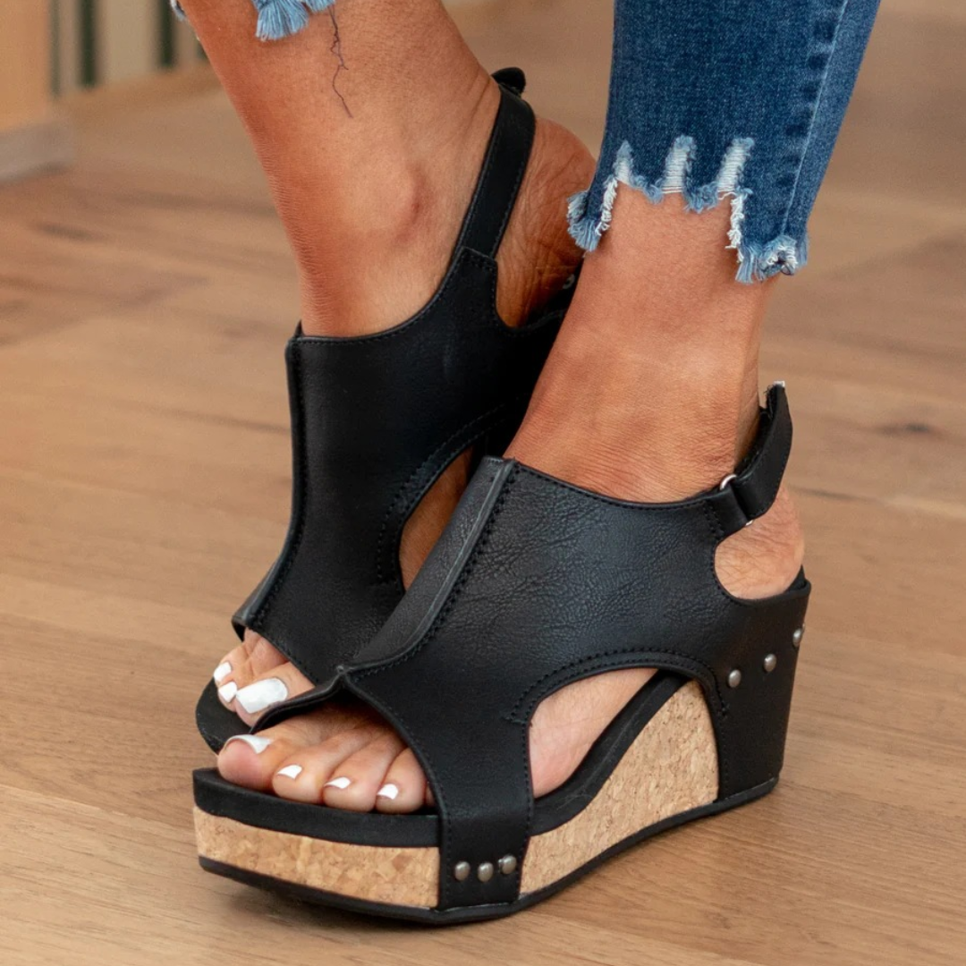 Platform Wedge Sandals with Open Toe for Women