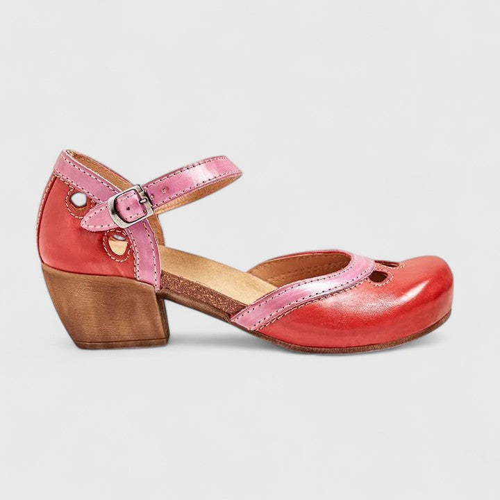 Isidora | Ankle Strap Block Heel Sandals for Women