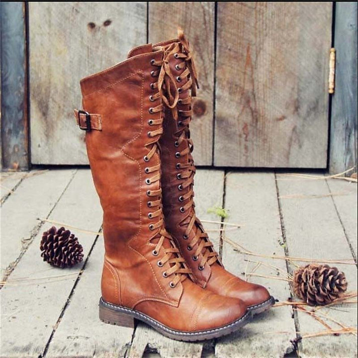 Cynara | Tall Lace-Up Riding Boots for Women