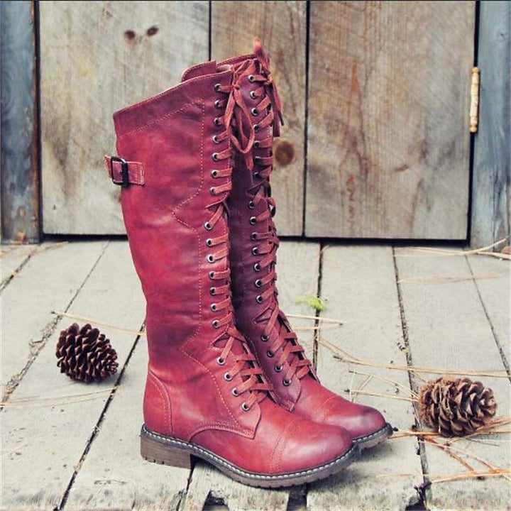 Cynara | Tall Lace-Up Riding Boots for Women