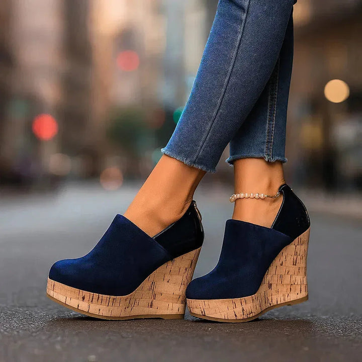 Augusta | Platform Wedge Ankle Booties for Women