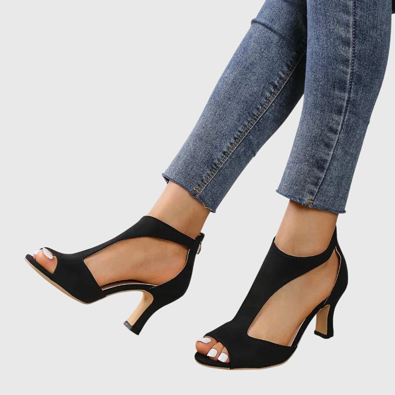 Saphira | Block Heel Sandals with Open Toe for Women