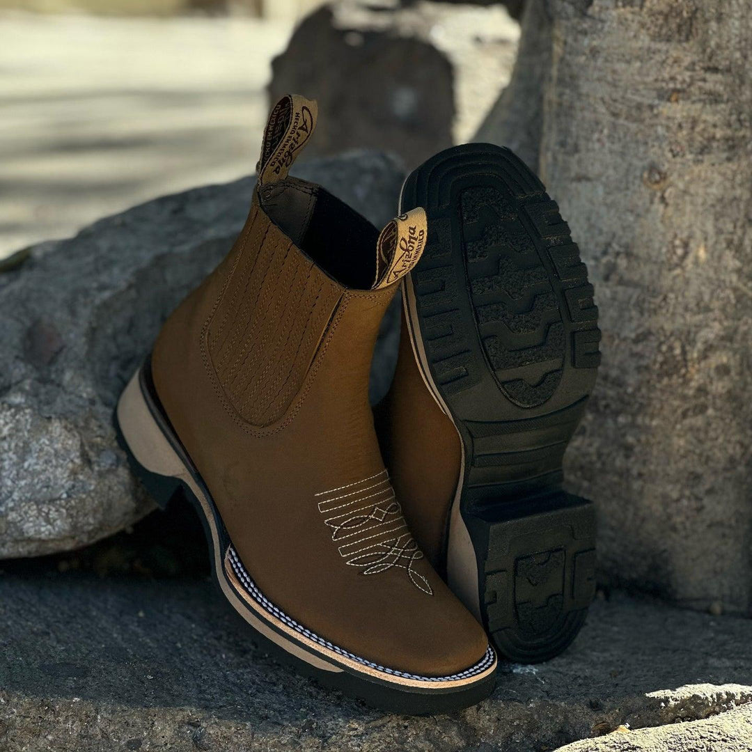 Women's Cowboy Boots | Distressed Leather | Western Style | Casual Footwear