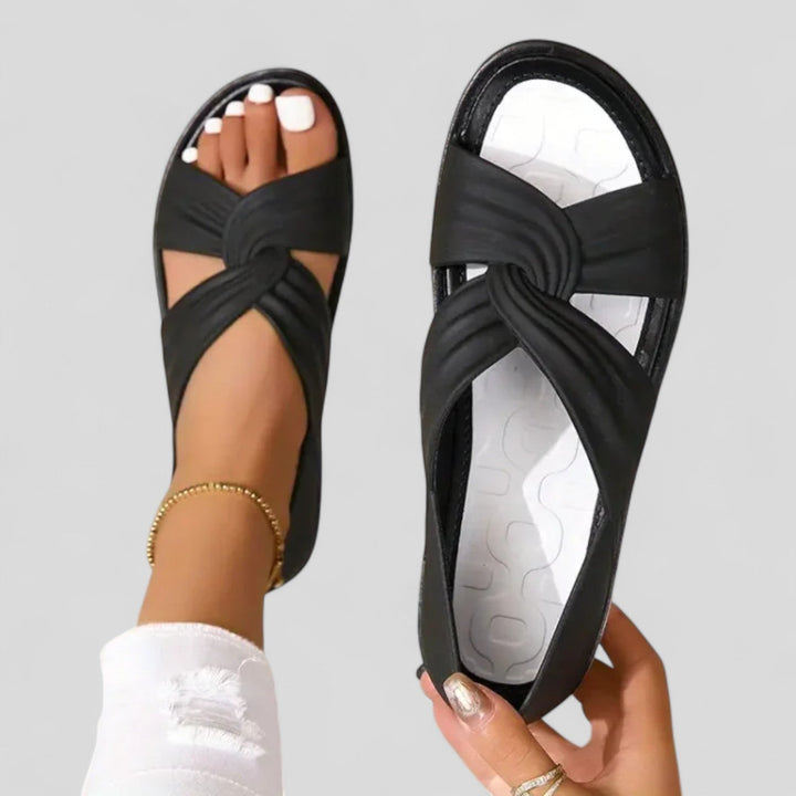 Lesley - Elegant Comfort Cross Sandals