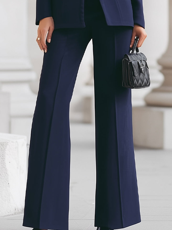 Rachael | Long Sleeve Flared Trouser Suit Set for Women