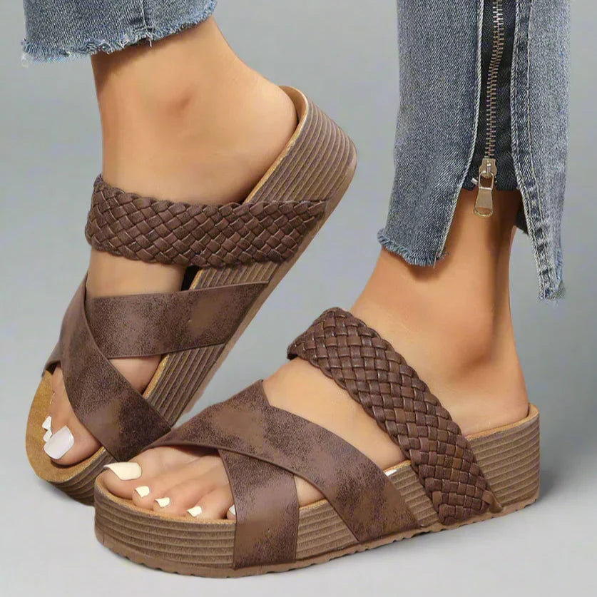 Dana | Woven Platform Sandals for Women