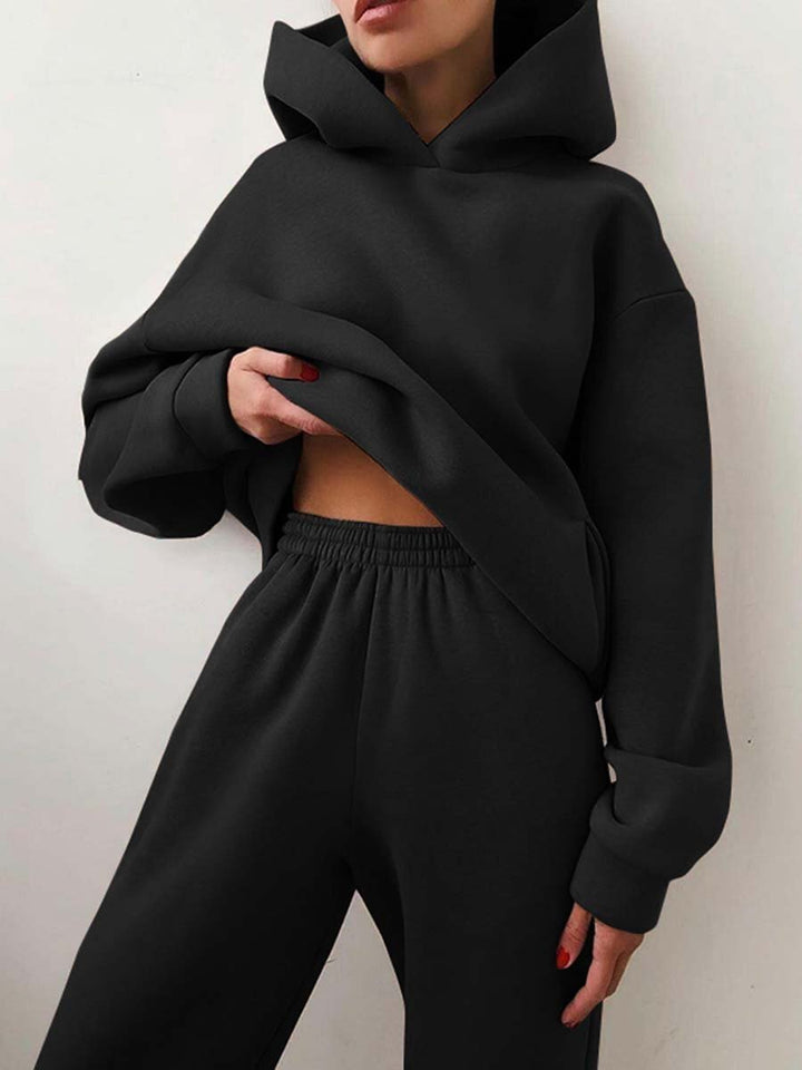 Sofia Casual Hooded Two-Piece Suit