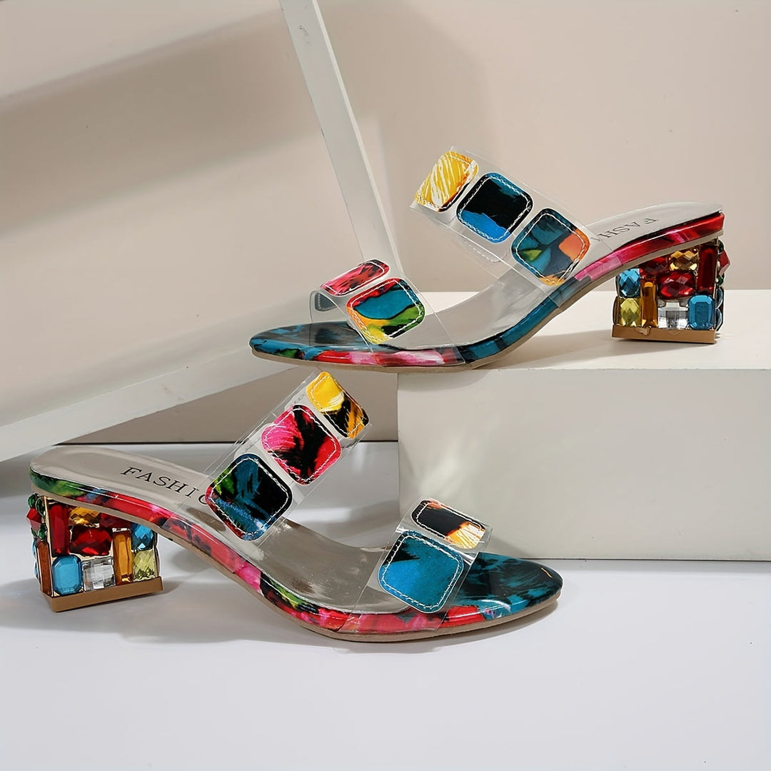Gianna – Bold Accent Heel Sandals