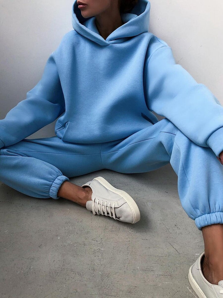 Sofia Casual Hooded Two-Piece Suit