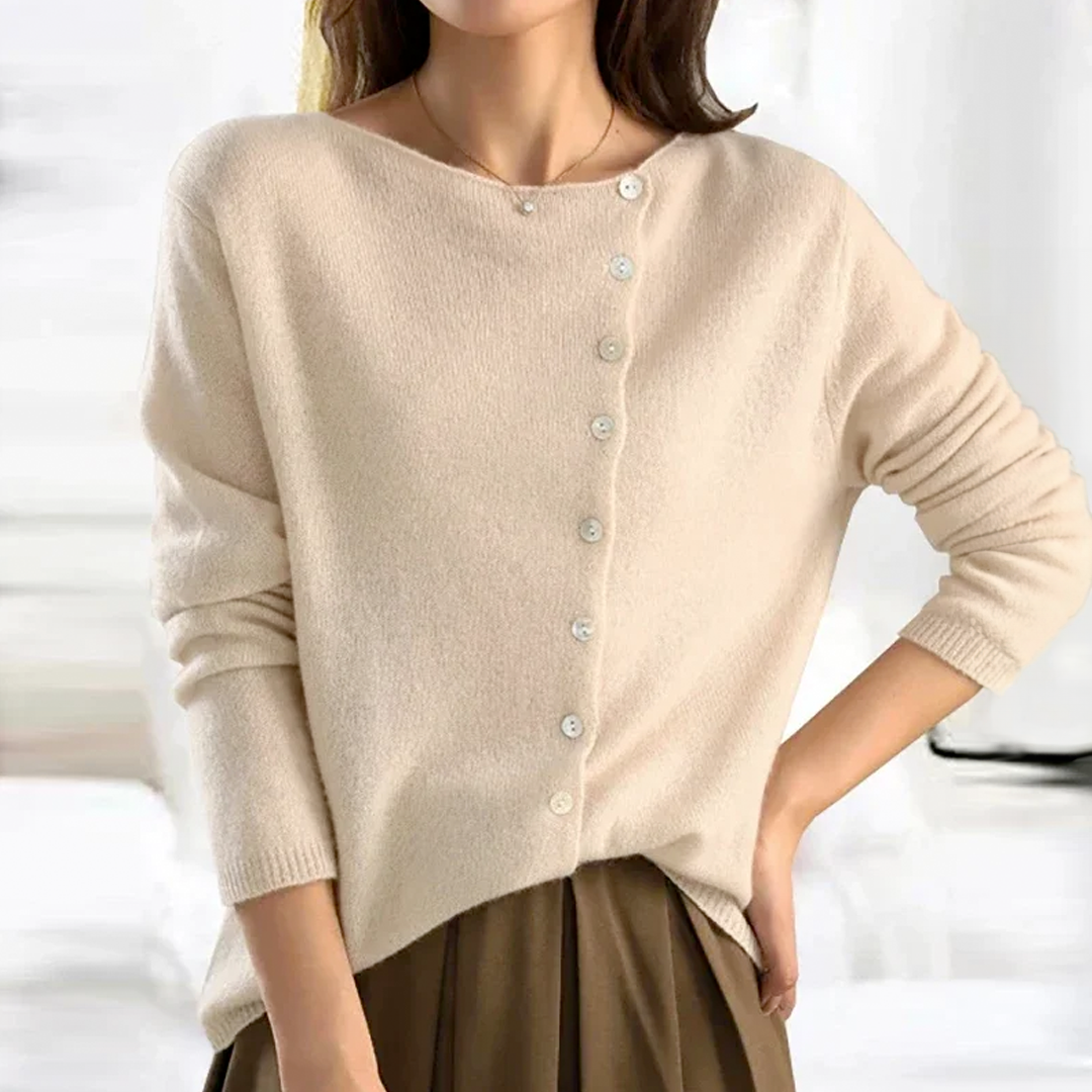 Thalia | Button-Down V-Neck Cardigan for Women