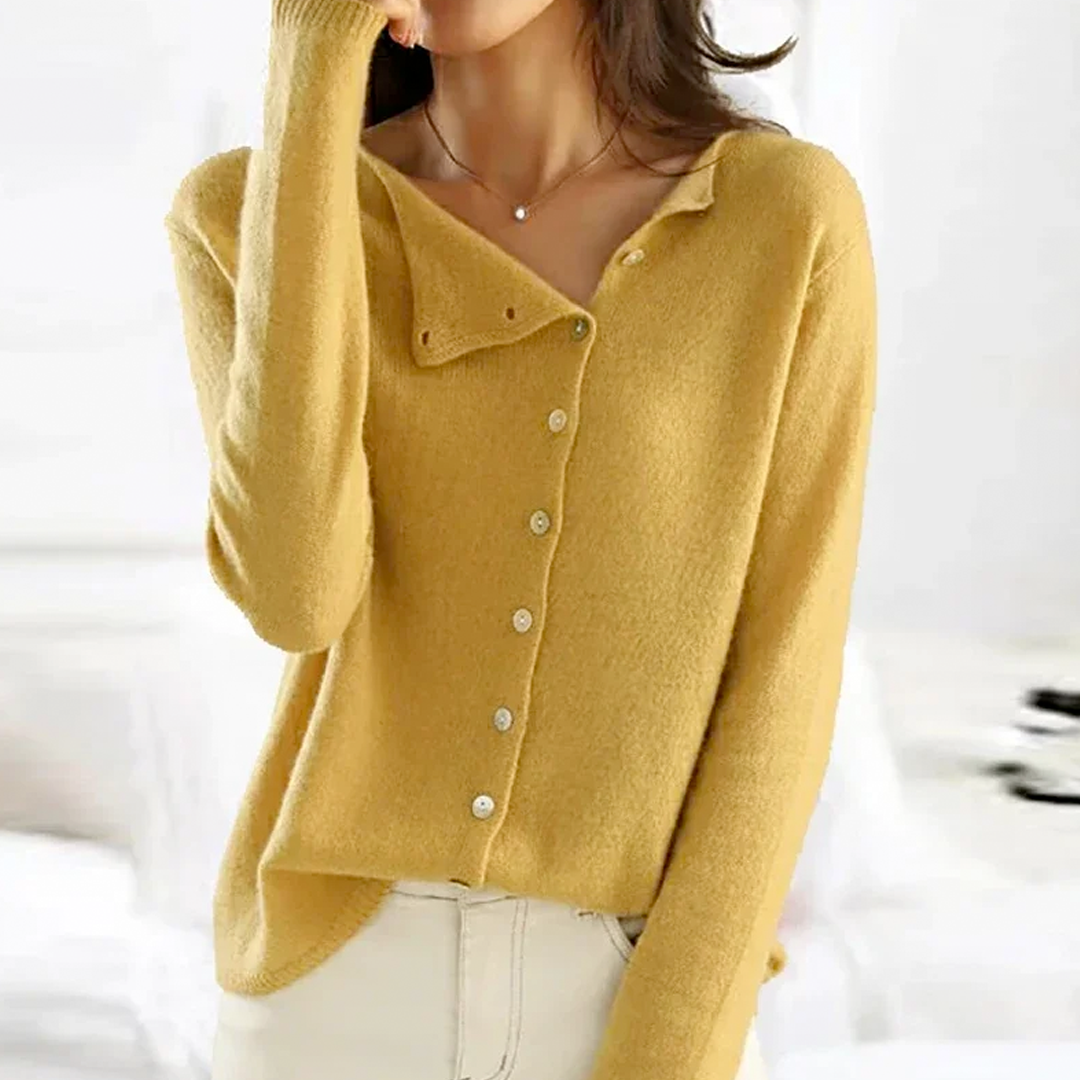 Thalia | Button-Down V-Neck Cardigan for Women