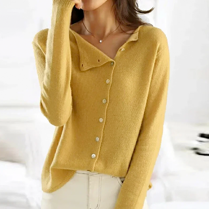 Thalia | Button-Down V-Neck Cardigan for Women