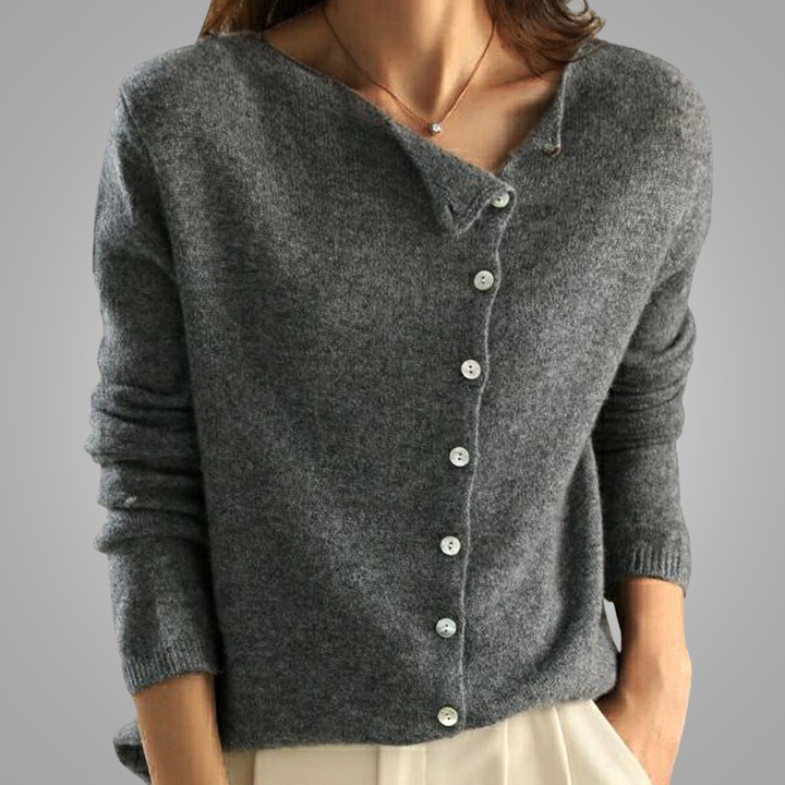 Thalia | Button-Down V-Neck Cardigan for Women