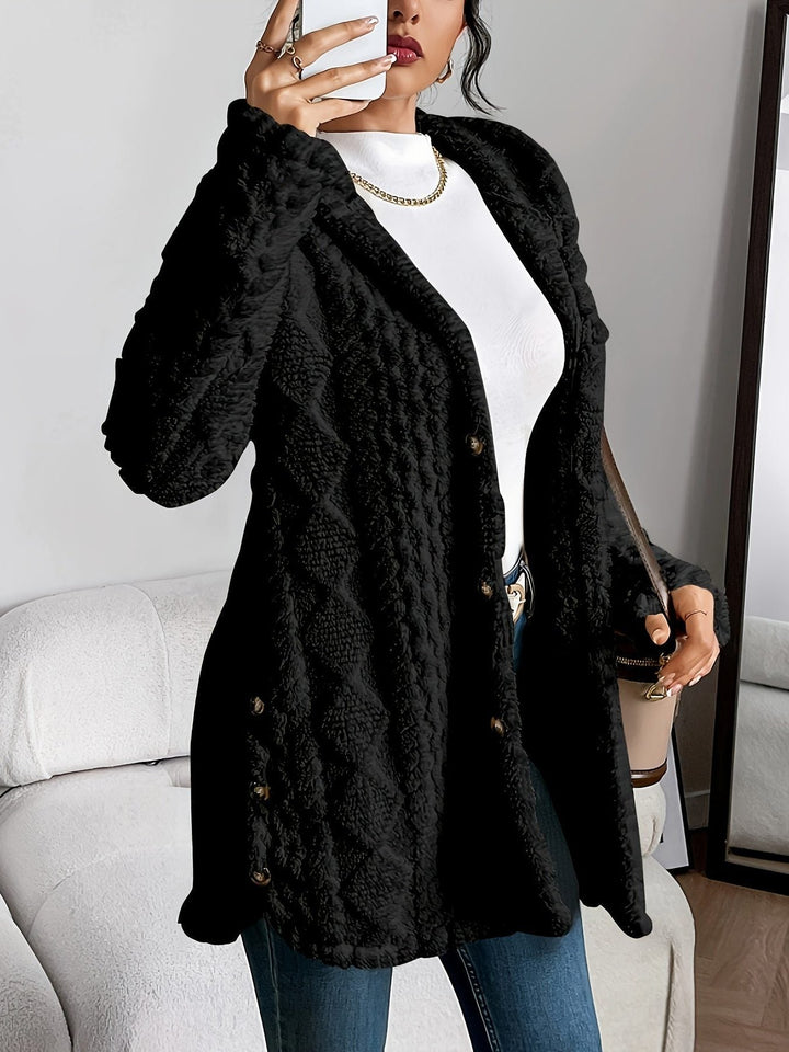 Erin | Fleece Oversized Hooded Cardigan for Women