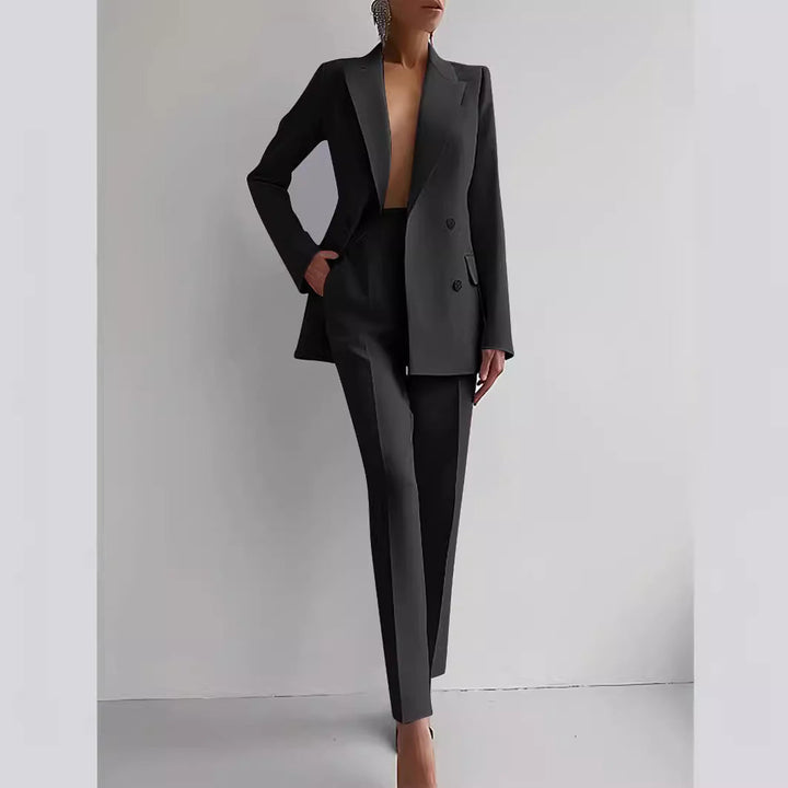 Sofia Blazer & High Waist Pants Set