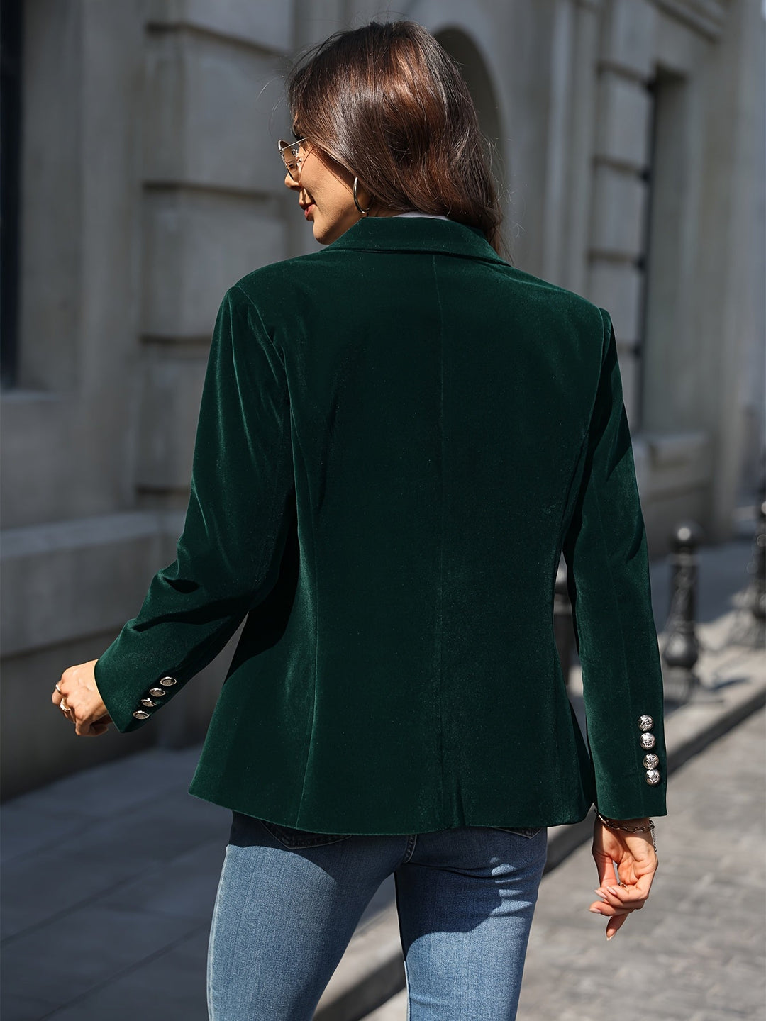 Vincent Velvet Slim-fit Suit Jacket