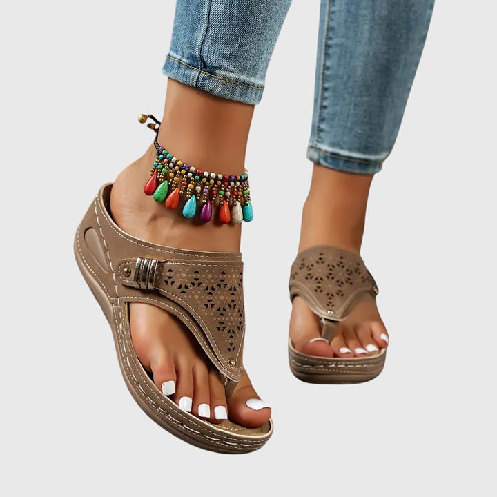 Darya | Open Toe Platform Sandals for Women