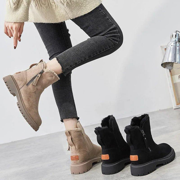 Women's Ankle Boots Side Zipper Casual Orthopedic Footwear
