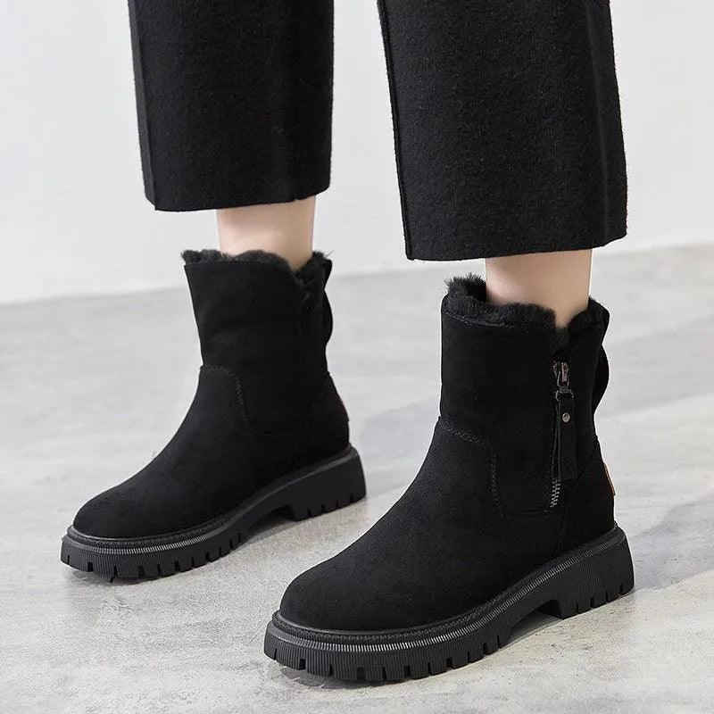 Women's Ankle Boots Side Zipper Casual Orthopedic Footwear