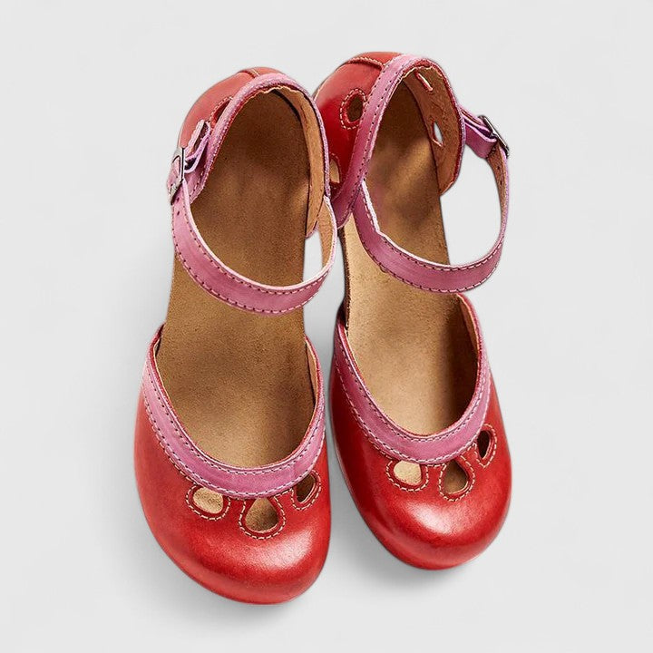 Isidora | Ankle Strap Block Heel Sandals for Women