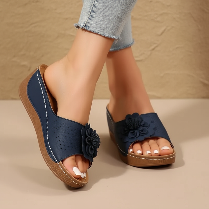 Catherine – Soft Step Floral Sandals