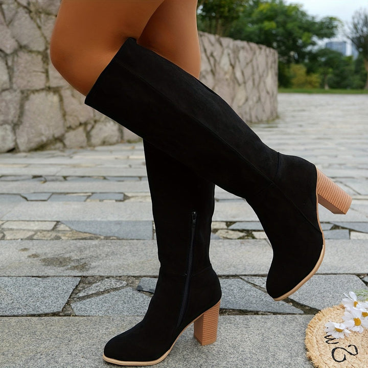Genoveva | Knee-High Block Heel Cowboy Boots for Women