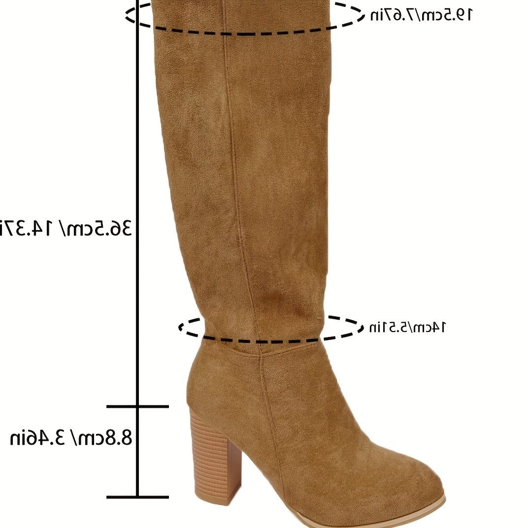 Genoveva | Knee-High Block Heel Cowboy Boots for Women