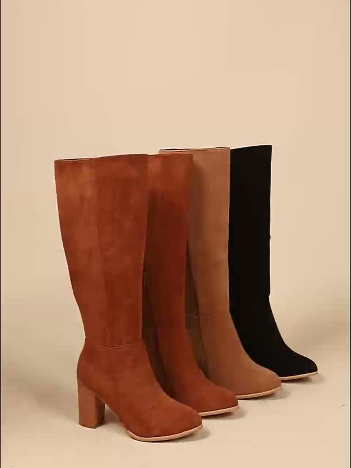 Genoveva | Knee-High Block Heel Cowboy Boots for Women