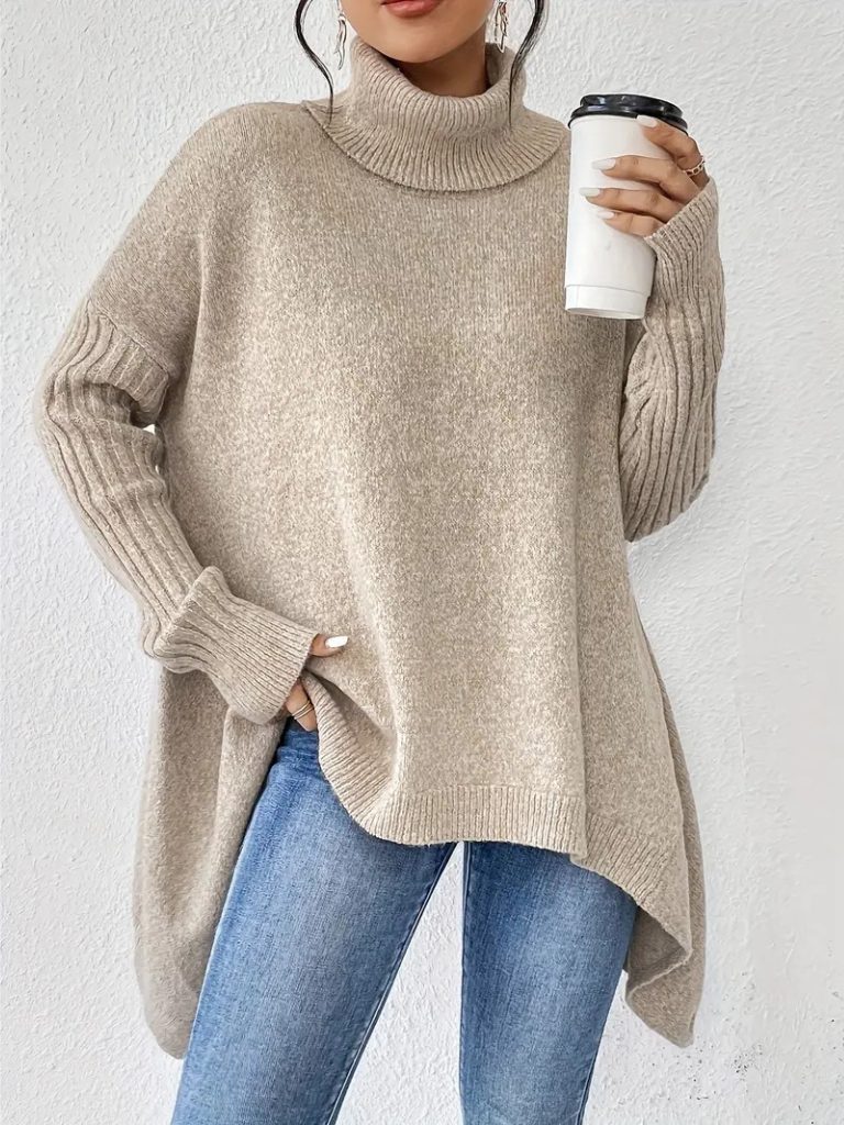 Ilona | Oversized Turtleneck Sweater for Women