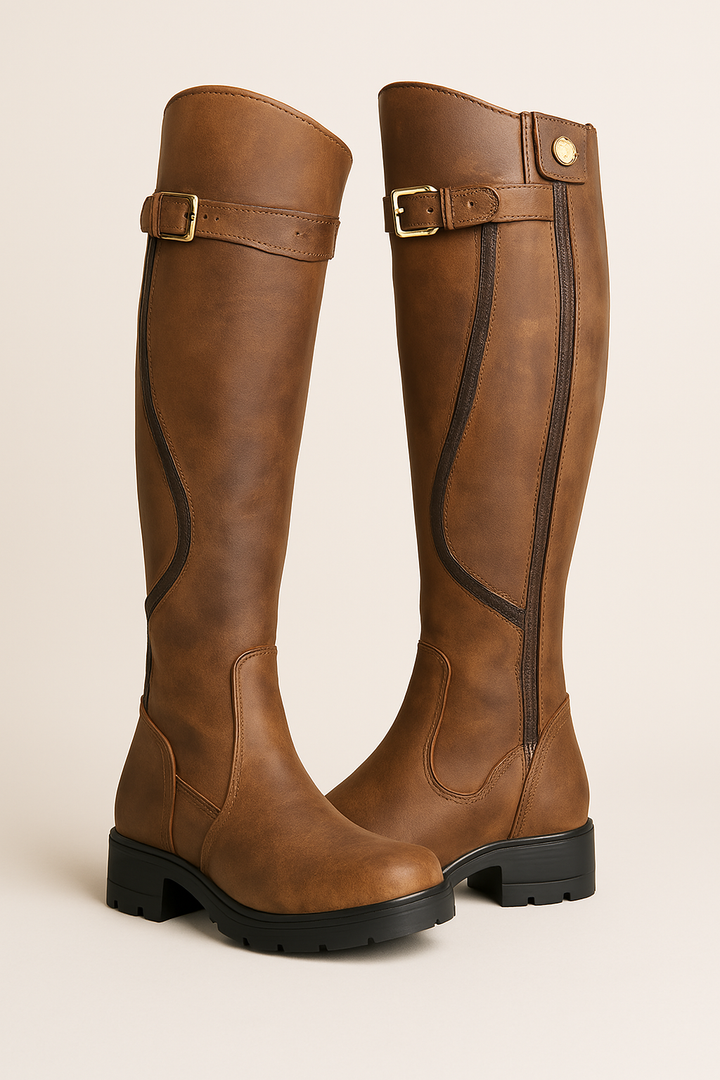 Women's Knee High Flat Heel Boots