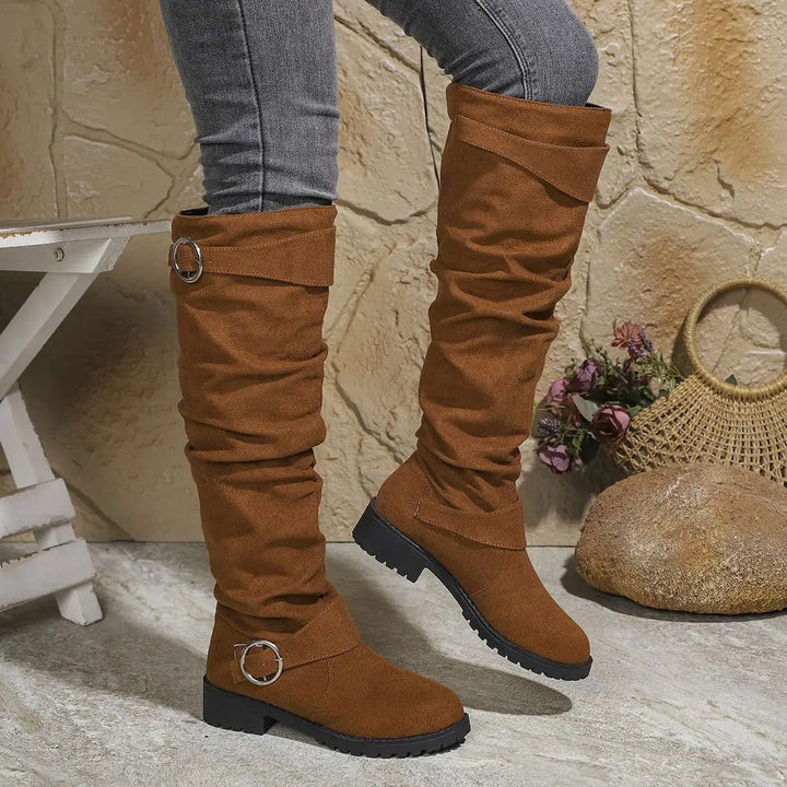 Indigo | Slouchy Knee-High Boots for Women