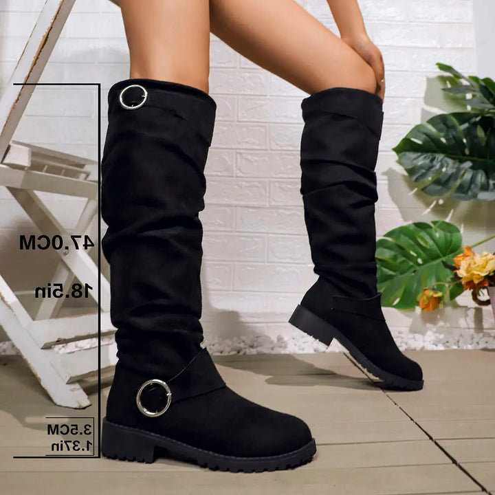 Indigo | Slouchy Knee-High Boots for Women