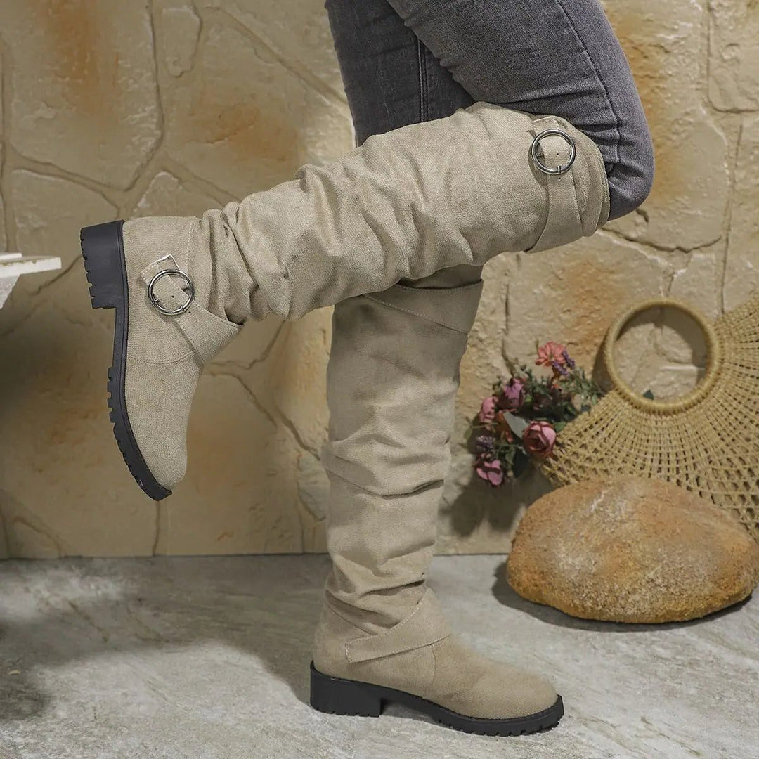 Indigo | Slouchy Knee-High Boots for Women
