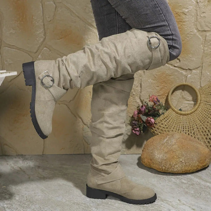 Indigo | Slouchy Knee-High Boots for Women