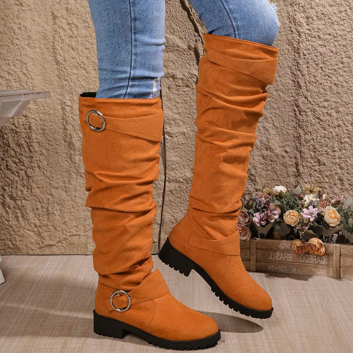 Indigo | Slouchy Knee-High Boots for Women