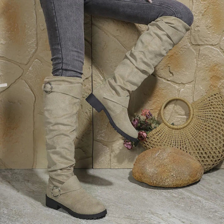 Indigo | Slouchy Knee-High Boots for Women