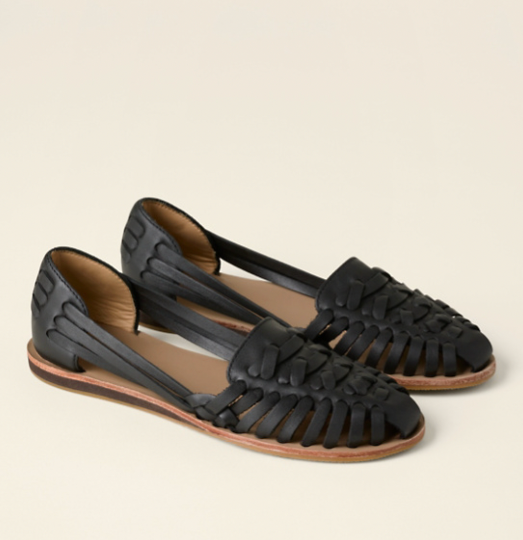 Woven Flat Sandals with Open Toe for Women