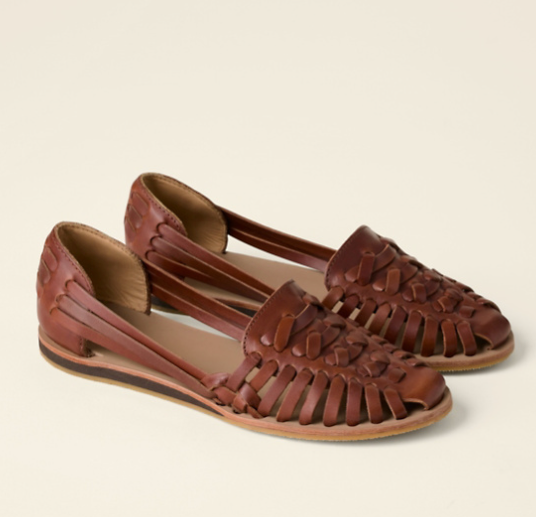 Woven Flat Sandals with Open Toe for Women