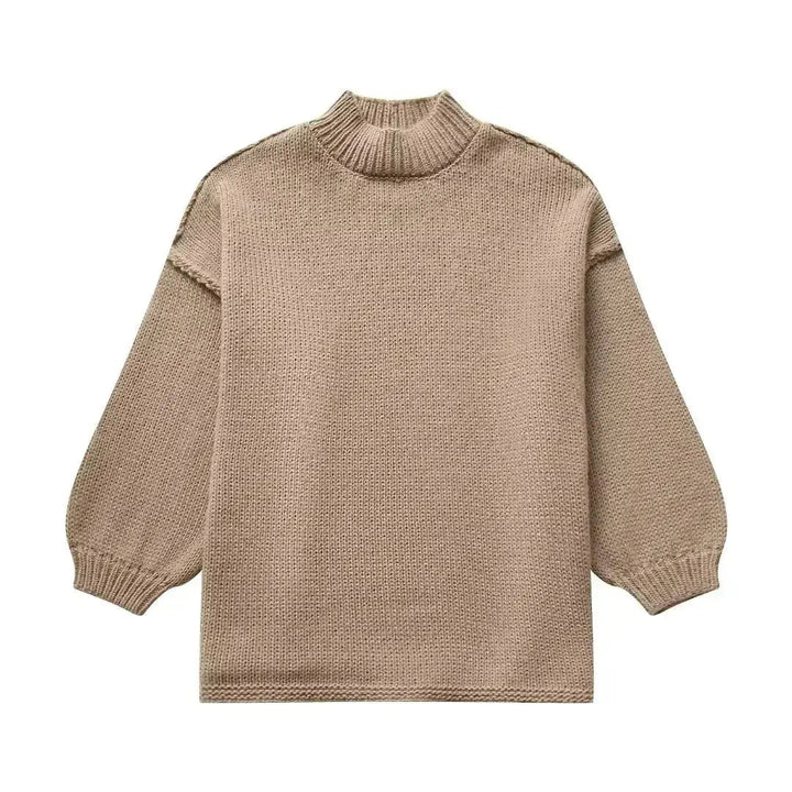 Women's Oversized Autumn Sweater – Relaxed Knit Pullover