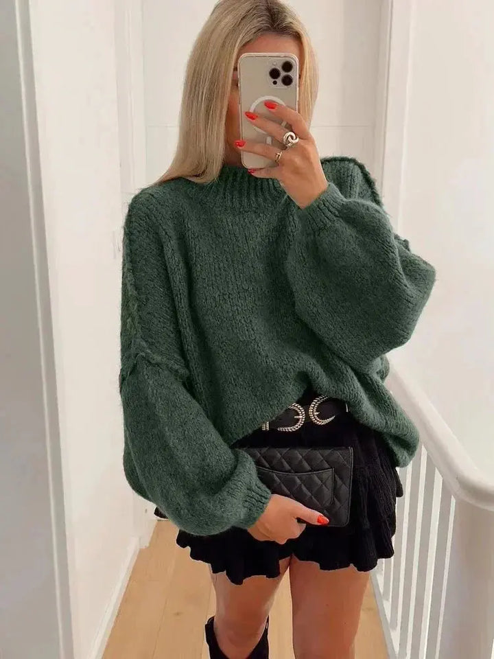 Women's Oversized Autumn Sweater – Relaxed Knit Pullover