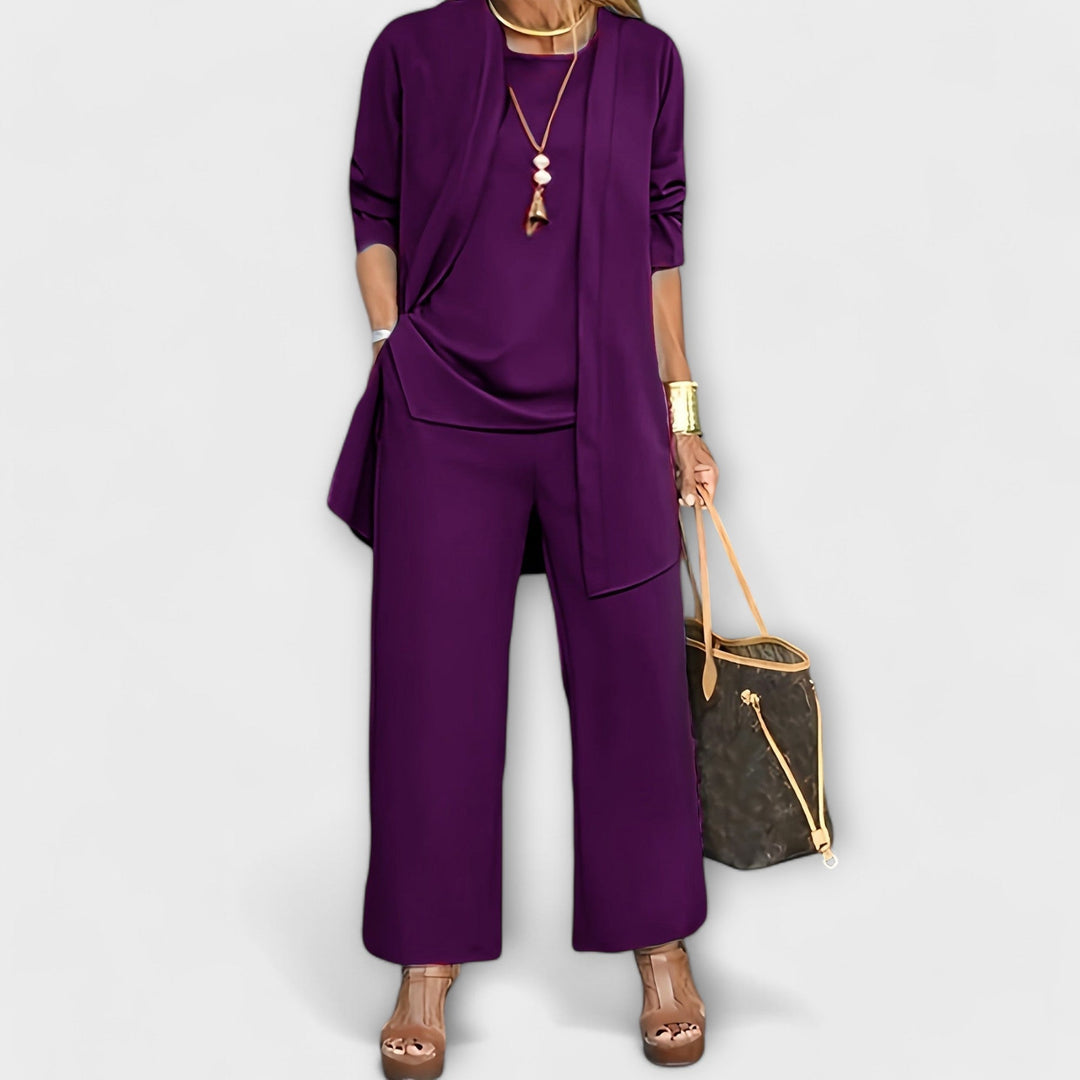 Leocadia | Wide Leg Three-Piece Set for Women