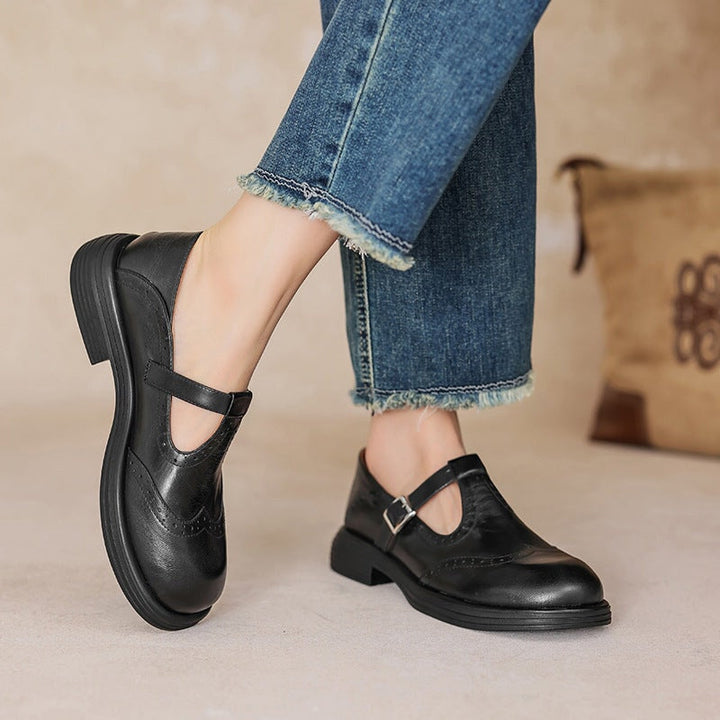Ailany – Elegant Leather Mary Janes