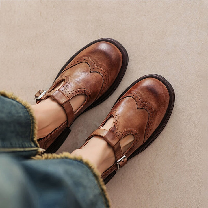 Ailany – Elegant Leather Mary Janes