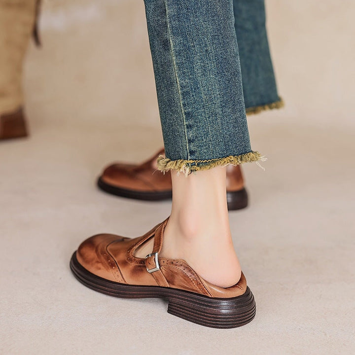 Ailany – Elegant Leather Mary Janes