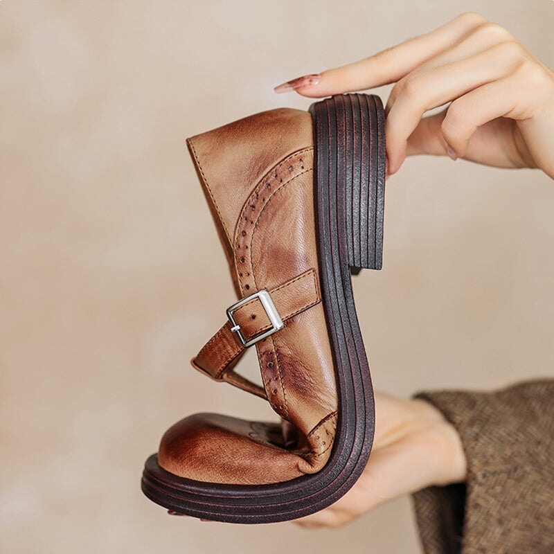 Ailany – Elegant Leather Mary Janes