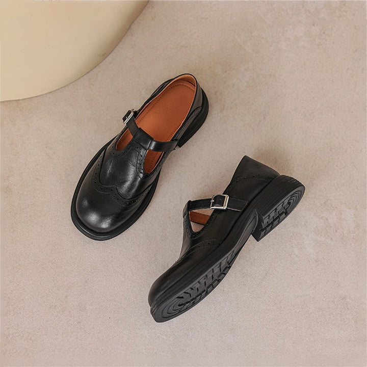 Ailany – Elegant Leather Mary Janes